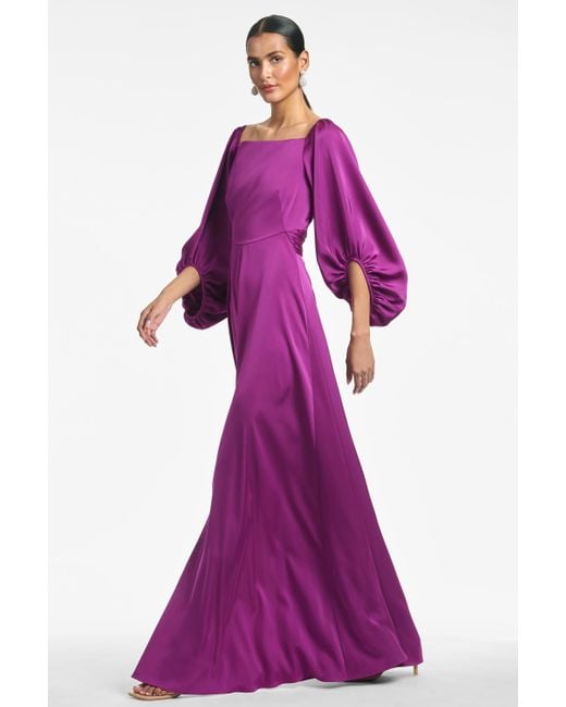 Sachin & Babi Purple Bryant Gown