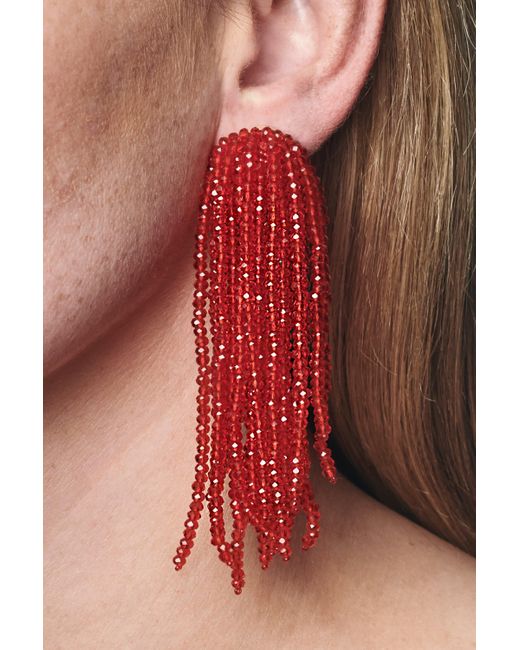 Sachin & Babi Red Fountain Earrings