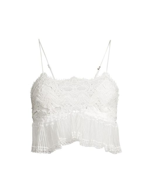 Free People Azami Backless Lace Cami in White | Lyst