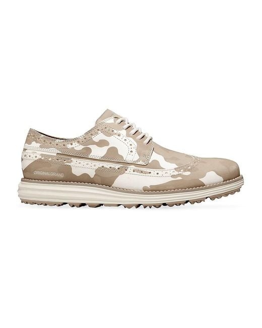 cole haan camo wingtips