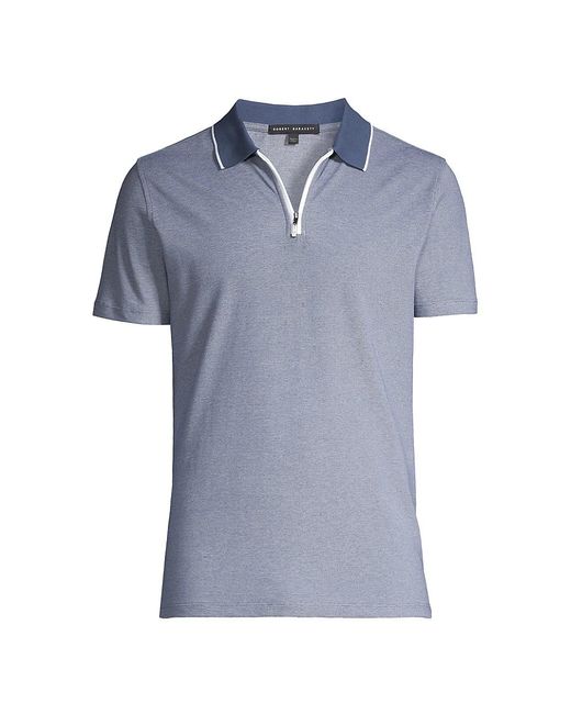 Robert Barakett Farnsworth Cotton-blend Polo Shirt in Blue for Men | Lyst