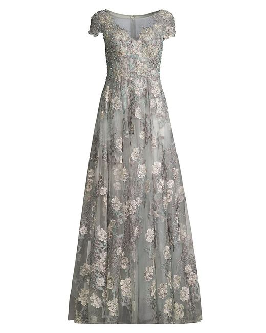 mac duggal cap sleeve gown