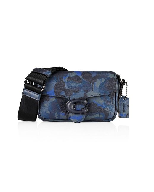 COACH Leather Camouflage Tabby Crossbody 18 Bag in Blue for Men Lyst