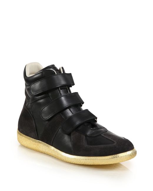 maison margiela strap sneakers