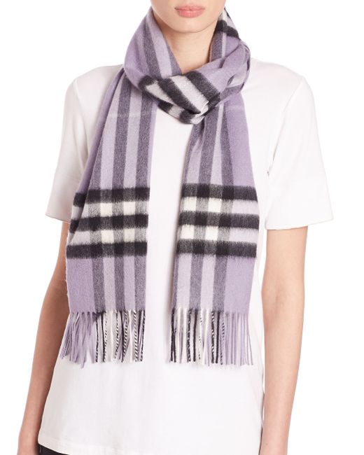 lavender burberry scarf