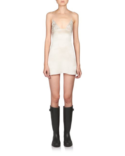 saint laurent slip dress