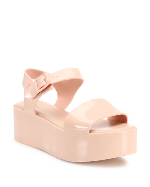 jelly platform sandals