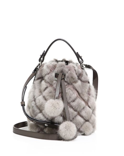 michael kors fur bag