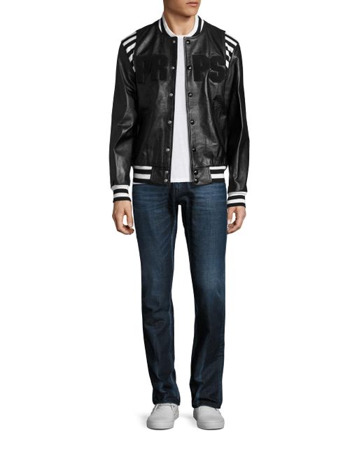 Prps Metallurgy Leather Er Jacket In Black For Men Lyst Prps Black Metallurgy Leather Er Jacket For Men Lyst