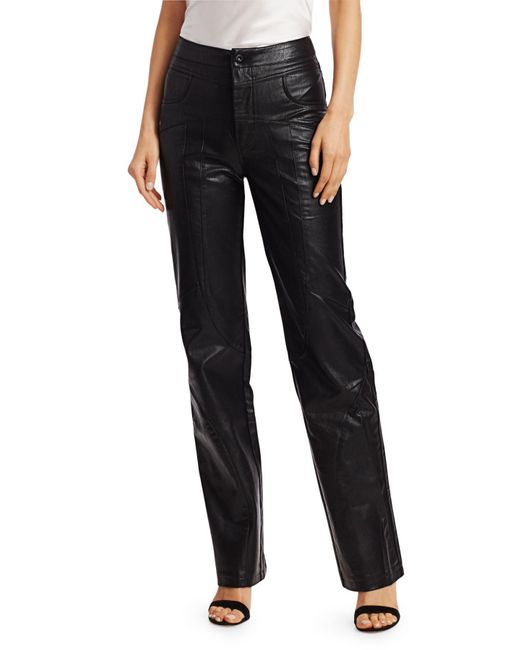 Ariella Faux Leather Straight-Leg Pants Saks Fifth Avenue Women Clothing Pants Leather Pants 
