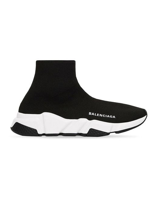 Balenciaga Speed Recycled Knit Sneaker in Black for Men | Lyst
