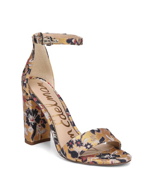 yellow multicolor sandals