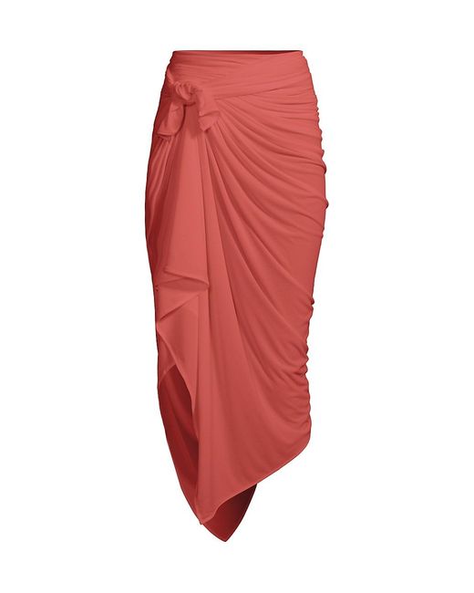 Norma Kamali Synthetic Ernie Convertible Stretch Cover-up in Papaya ...