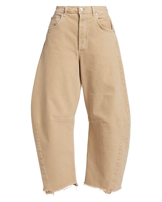 Citizens of Humanity Horseshoe Highrise Wideleg Jeans in Natural Lyst