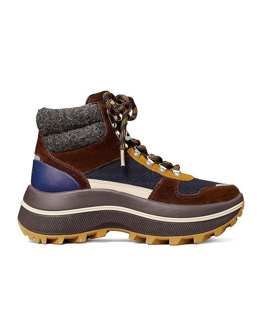 Tory Burch Adventure Colorblock Hiker Boots in Brown | Lyst