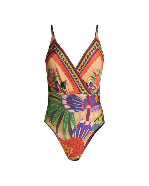 FARM Rio Toucans One-piece Swimsuit in Red | Lyst