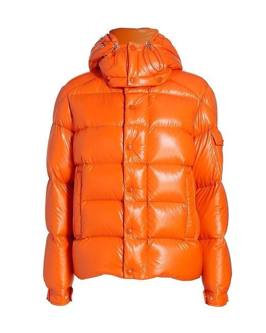 Moncler Synthetic Maya 70 Jacket in Orange | Lyst