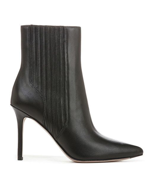 Veronica Beard Lisa Leather Ankle Boots in Black Lyst