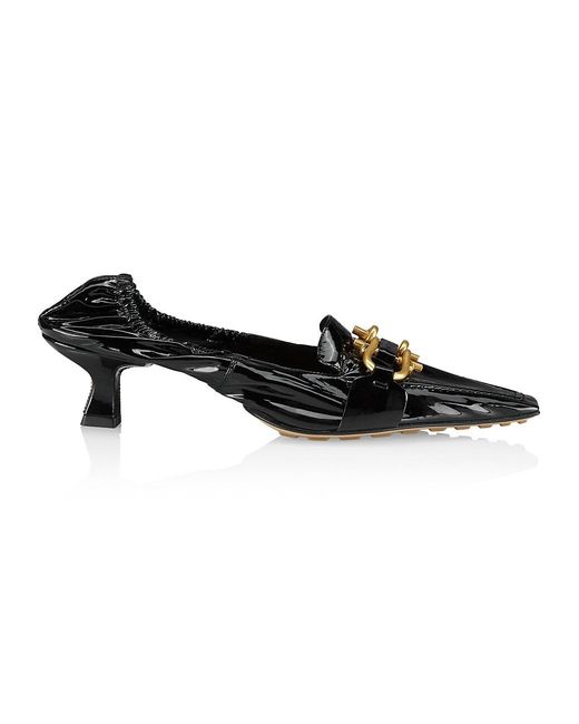 Bottega Madame Patent Leather Pumps in Black Lyst