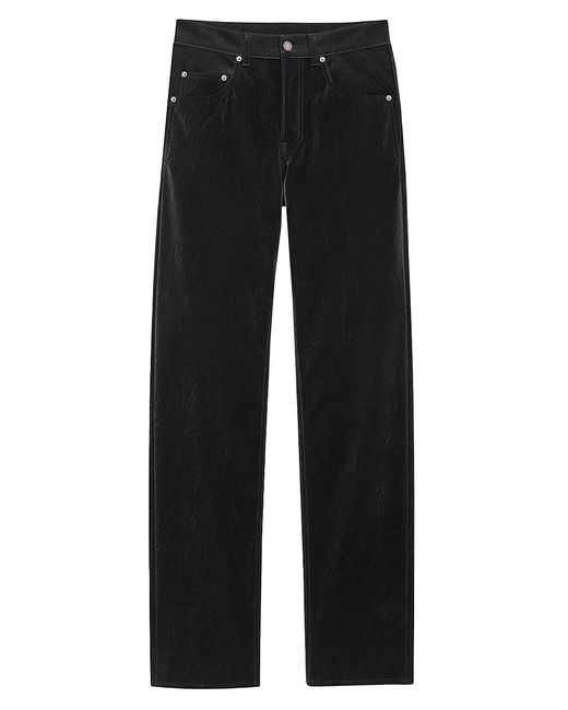Saint Laurent Long Extreme Baggy Jeans In Crinkle in Black | Lyst