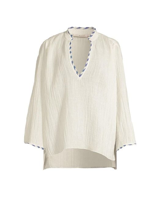 gauze beach tunic