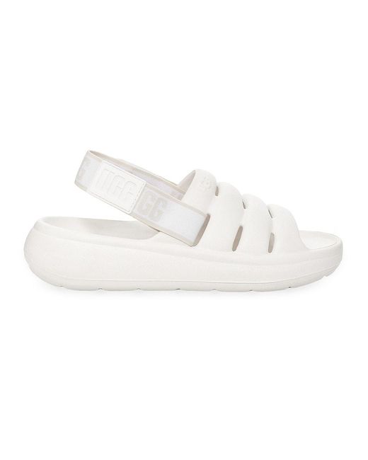 UGG Sport Yeah Slingback Sandals in White Lyst
