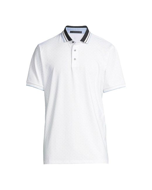 Greyson Synthetic Racquet Icon Polo in White for Men | Lyst