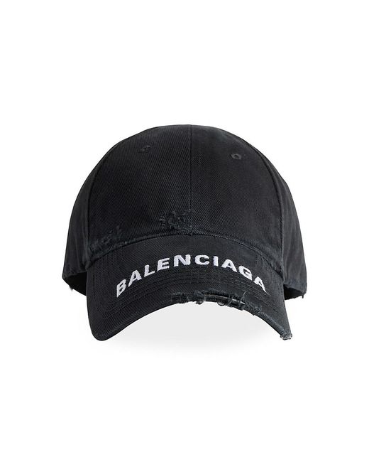 Dem lighed sej Balenciaga Baseball Cap in Black for Men | Lyst