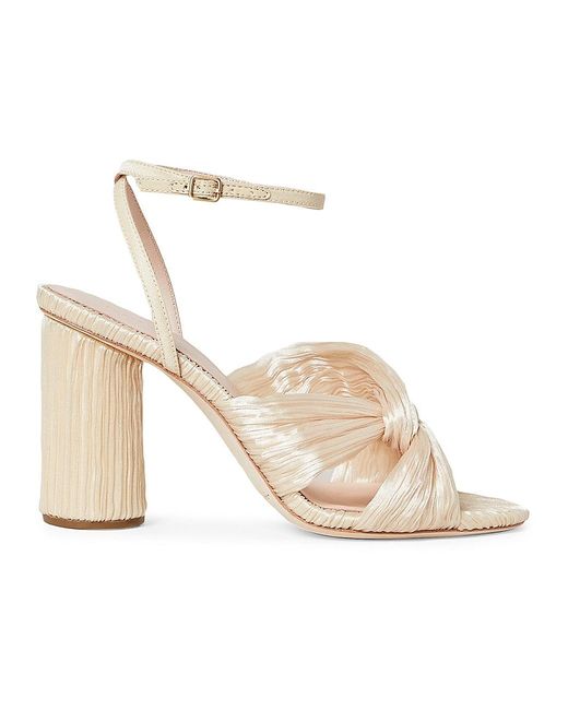 Loeffler Randall Silk Reed Pleated Twist High-heel Sandals | Lyst