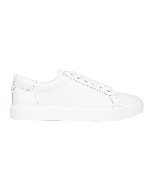 Sam Edelman Ethyl Leather Sneakers in Bright White (White) - Lyst