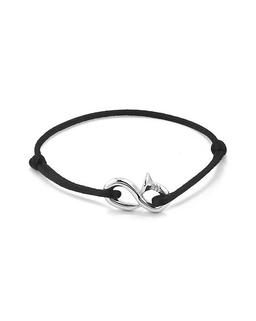 Mateo Bent Nail Sterling Silver & Nylon Bracelet for Men Lyst
