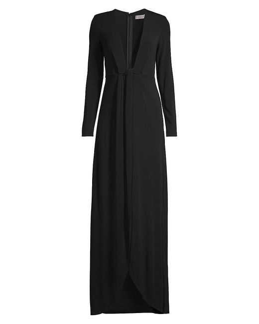 Ramy Brook Synthetic Evening Capsule Plunging V-neck Gown in Black - Lyst