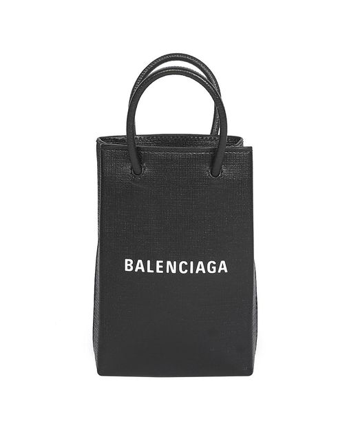 Balenciaga Shopping Phone Holder in Black - Save 39% - Lyst