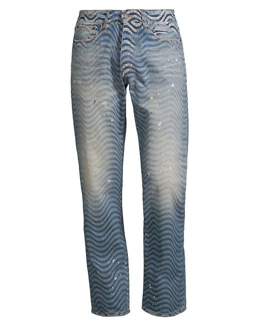 ICECREAM Drip Straightleg Jeans in Blue for Men Lyst