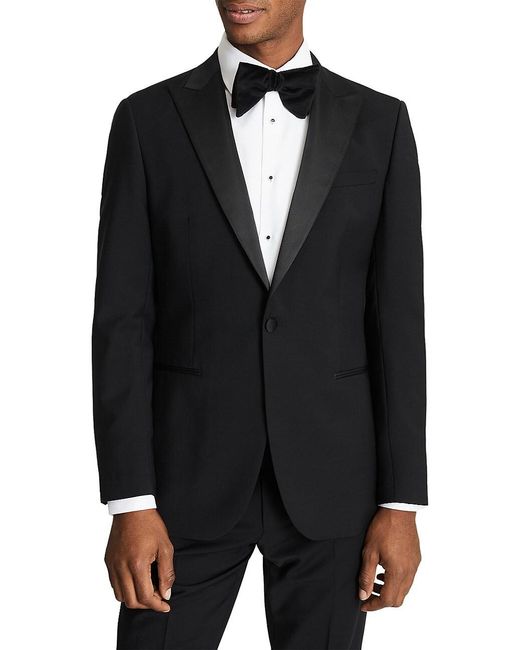 Reiss Poker Satin Modern Tuxedo Jacket in Black for Men | Lyst