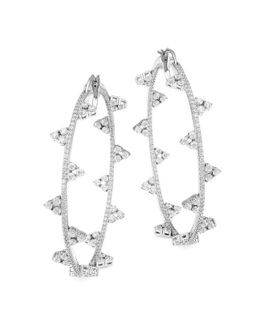 La phaca Luxury Cubic Zirconia Silver Plated Statement Ring
