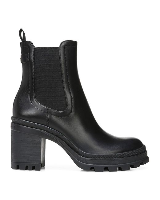 Veronica Beard Winnie Leather Ankle Boots in Black Lyst