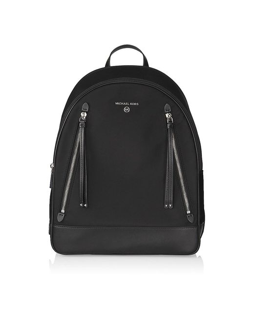 MICHAEL Michael Kors Synthetic Brooklyn Nylon Backpack in Black | Lyst