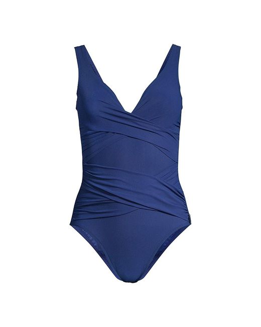 Shan Classique One-piece Swimsuit in Blue | Lyst