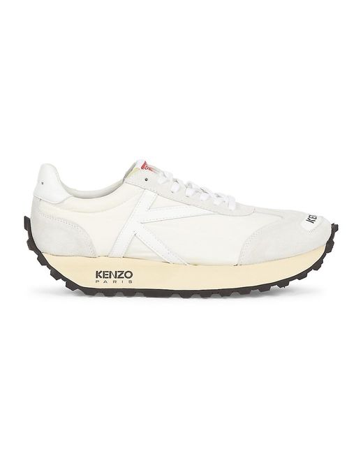 KENZO Smile Low-top Derby Sneakers in White for Men | Lyst