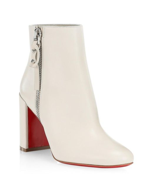 Christian Louboutin Zipper Platform Booties