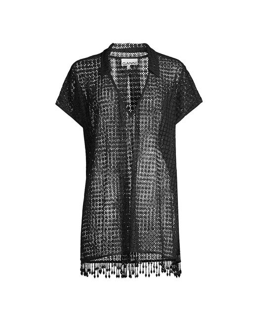 black lace kaftan