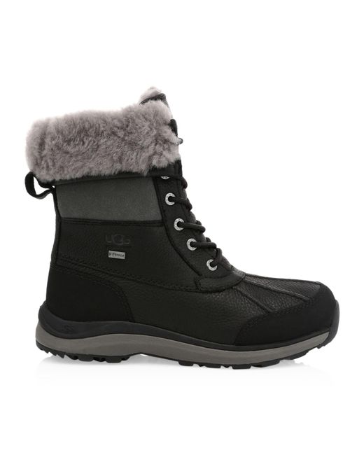 ugg adirondack quilted ski boot in white