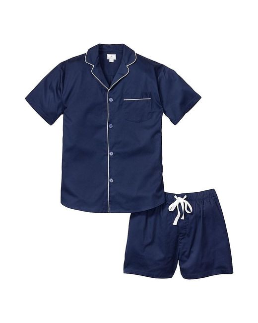 Petite Plume Twill Short Pajama Set in Blue for Men | Lyst