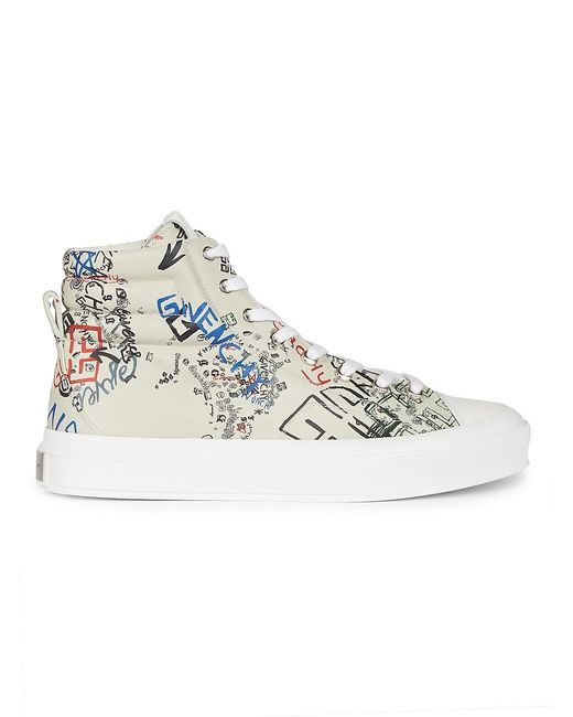 Givenchy Leather City High Top Sneakers for Men | Lyst