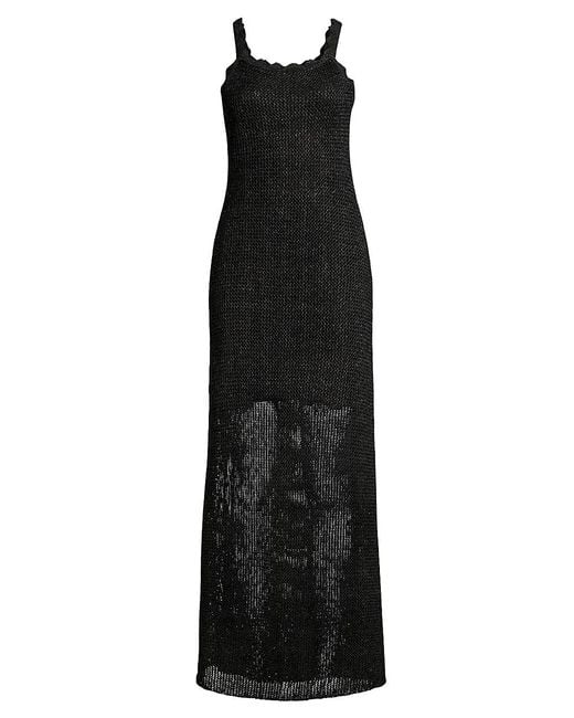 Toccin Bianca Knit Maxi Dress in Black | Lyst