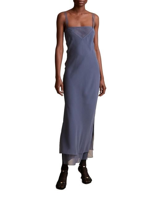 Khaite Allegra Silk Slip Dress Lyst