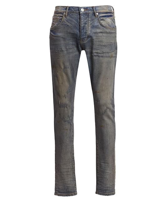 Purple Brand Denim P001 Vintage Stretch Skinny Jeans in Blue for Men | Lyst