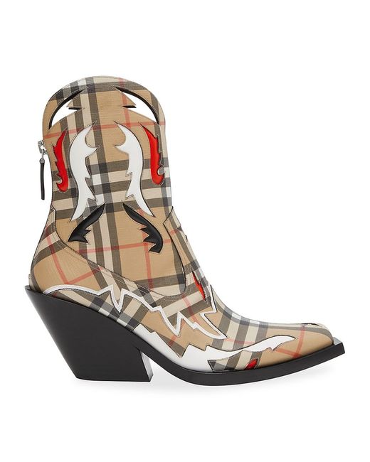 Louis Vuitton Vintage Checkered Ankle Boots