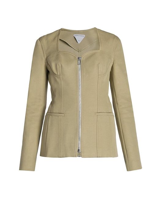 Bottega Salon 03 Canvas Bustier Jacket in Green Lyst